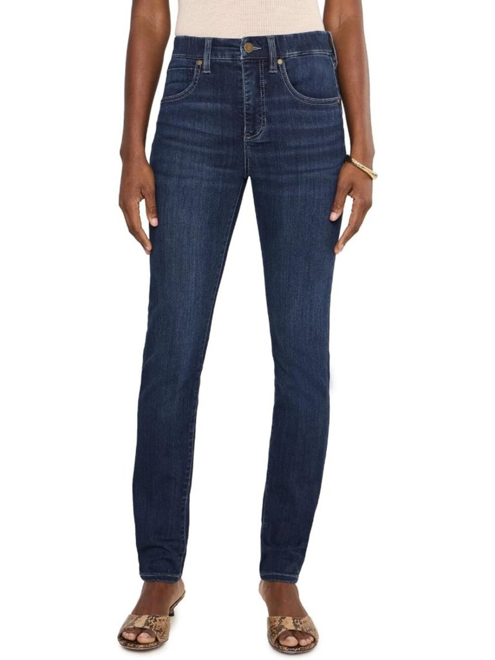 Mid-Rise Comfort Waist Skinny Jeans for Women - Stylish & Versatile Fit